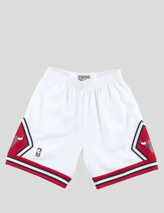 Shorts Mitchell & Ness Chicago Bulls Swingman Blancos - 1