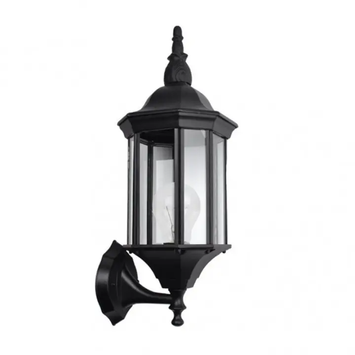 FABRILAMP Aplique Exterior Aluminio Pollux Negro | Resistente a la Intemperie - 1