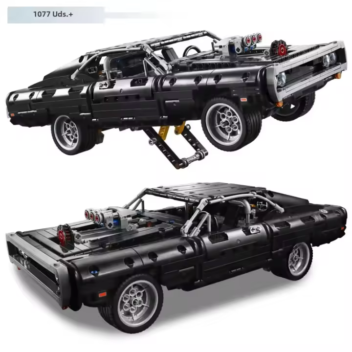 Bloques De Construcción Técnicos Para Jóvenes Dodge Charger Carrera De F1 Juguete Educativo Para Niños Regalos Para Boys - 1