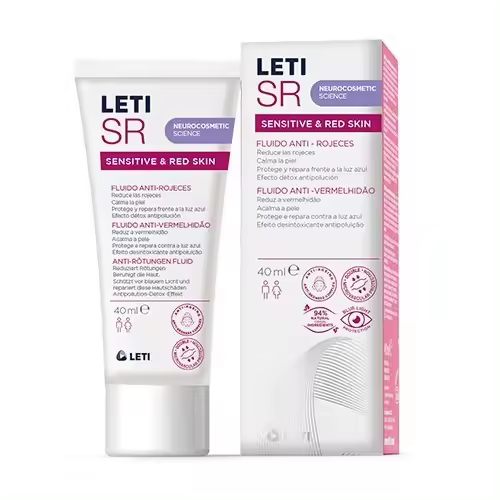 Leti Sr Fluido Anti Rojeces 40 Ml - Piel Sensible con Reducción de Rojeces - 1
