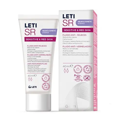 Leti Sr Fluido Anti Rojeces 40 Ml - Piel Sensible con Reducción de Rojeces - 1