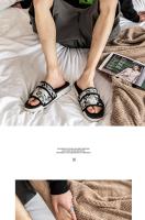Zapatillas De Verano Para Hombre Antideslizantes Y Suaves Para Exteriores Y Interiores Con Correa De Gancho Zapatos Planos Casuales Para Playa - details 7