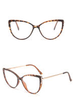 Gafas De Ojo De Gato De Metal Para Mujer Moda TR90 Diseñador Nueva Tendencia Cateye Computadora Gradiente Color Marco Gafas - details 4