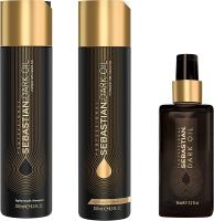 Sebastian Professional Champú Dark Oil - Limpieza Capilar y Brillo Sin Peso - details 1