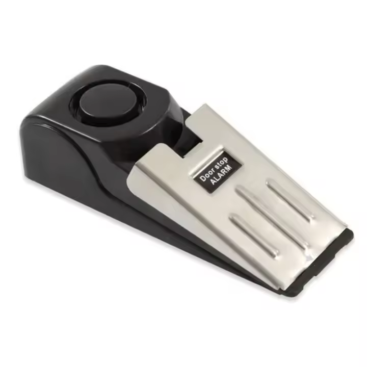 Alarma De Puerta Inalámbrica Mini 120dB Para El Hogar Sistema De Seguridad Alerta Stopper Wedge Shaped Bloqueo Del Sistema - 1
