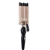 Estilizador De Pelo Ondulado Profesional LCD Para Salon Tourmaline 5 Barbies Rizador De Pelo Dual Voltaje Curling Iron - details 7