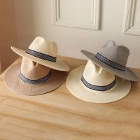 Sombrero De Paja Para Hombre Y Mujer Sombrero De Playa Jazz Panama Fedora Con Alas Anchas Protección Solar Para Viajes Y Ocio - details 5