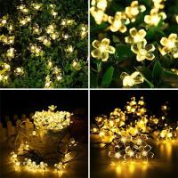 1PC Luces De Flores Solares Para Exterior Impermeables 20/30/50/100 LED Para Decoración De Jardín Pared Patio Jardín Árbol De Navidad - details 14