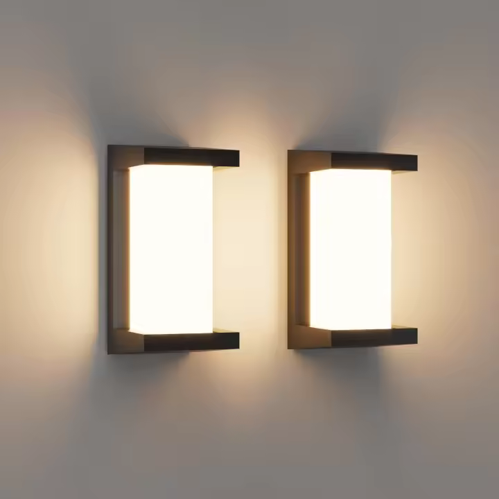 Pcs Aplique Pared Interior LED  Lámpara de pared Moderna 3000K Blanco Cálido Perfecto para Salon Dormitorio Sala Pasillo(2pack) - 1