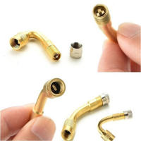 Adaptador De Válvula Universal Para Motocicleta Camión Coche Extensión De Válvula De Neumático Ángulo Curvo 45 90 135 Grados Material De Latón - details 2