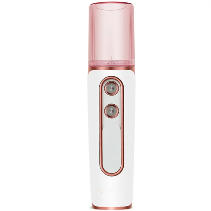 Intool hhydratante de Doble orificio, portátil, de mano, con pulverizador frío, ininstrument de Belleza hydratante facial, mini herramienta hidratante con Carga USB. - 1