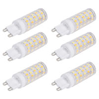 6 UNIDS 66LED G9 Bombilla 9W 85-265V Bombilla para lámpara de techo de 3 Colores Claros para el hogar - details 2