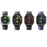 Reloj Deportivo De Moda Para Hombres NOTIONR Con Correa De Cuero Resistente Al Agua Y Luz Propia Calendario Cuarzo Reloj - details 1