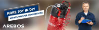 Arebos Compresor de Aire Comprimido Portátil - 30L - 1500W - Sin Aceite - details 3