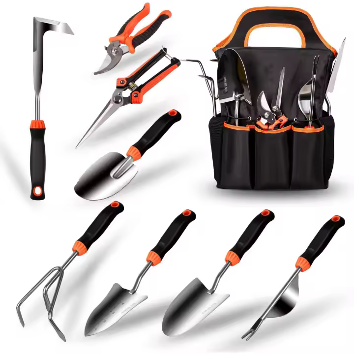 Amazon Juego de joyas de Jardín de Maple inoxidable, 9 piezas, Guantes, Tijeras, Jardín - 1