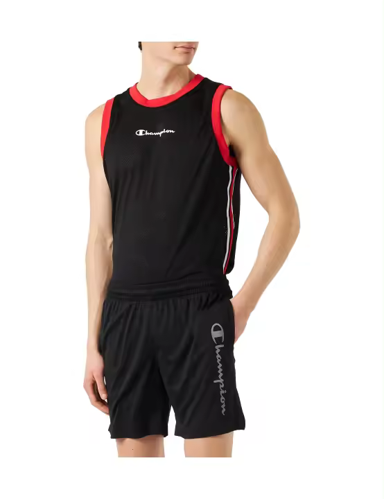 Champion Bermuda Negra 218933-NBK para Hombre - Estilo Deportivo - 1
