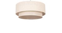 Fabrilamp - Colgante Doble 1l. Beis/beis Cilind (35/25/reg) - details 0