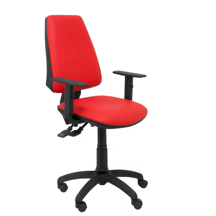 Piqueras Y Crespo Silla Elche S Similpiel Rojo Ergonómica con Brazos Regulables - 1