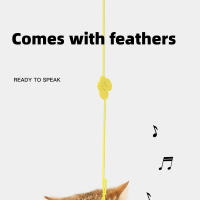 Juguete Interactivo Para Gatos HOOPET Simulación De Pájaro Con Plumas Y Peluche Accesorios Para Jugar Con Gatos Y Gatitos Juguetes De Tela Para Entretenimiento - details 8
