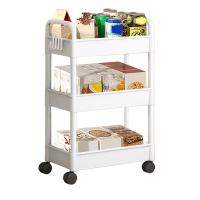 Carro De Almacenamiento Multicapa Para El Hogar Con Ruedas Para Cocina Dormitorio Y Baño Estante De Piso a Piso Organizador Móvil De Plástico - details 5