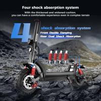 Scooter Eléctrico iScooter iX6 con Neumáticos Todoterreno Neumáticos de 11 pulgadas, Motor Trasero de 1000W, Velocidad Máxima de 45km/h, Batería de 48V y 17.5Ah, Autonomía de 60km, Bloqueo NFC, Sistema Antirrobo Inteligente, Vinculación con Teléfono - details 7