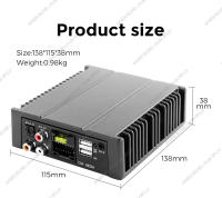 Amplificador DSP Para Coche 4*80W Compatible Con Radio Android General Motors Ajuste EQ APP USB Música Inalámbrica AUX/RCA Entrada Soporte EQ Por APP - details 15