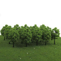 20pcs Árboles De Modelo Para Ferrocarril De Escenificación De Juego De Tablero Parque Decoración De Paisaje Miniatura - details 3