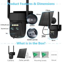 Cámara De Seguridad Solar WIFI Dual Lente 10X Zoom PTZ 8MP IP Exterior Impermeable Con Audio Bidireccional Y DVR CCTV - details 1