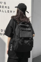 Mochila Estudiantil Negra De Gran Capacidad Estilo Harajuku Casual Para Hombres Y Mujeres Mochila Unisex De Calle Alta Ruta Bolsa De Viaje - details 7