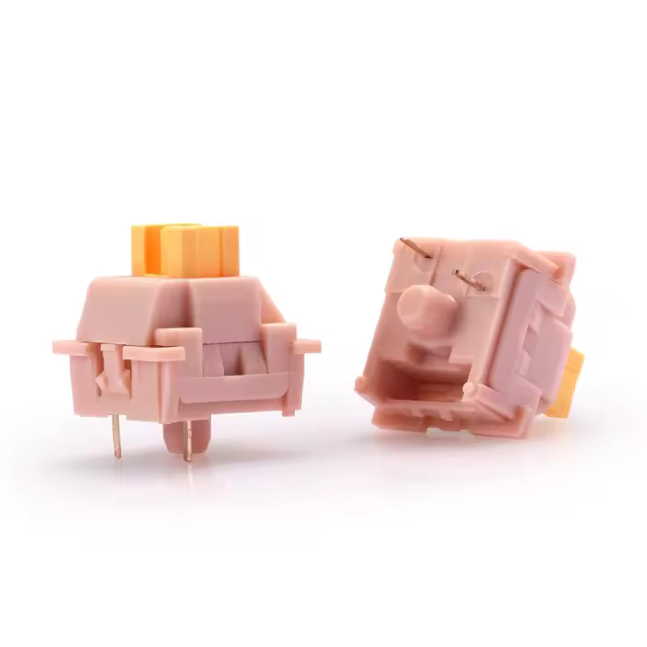 Interruptor mecánico lineal, equivalente de plata de montaje en placa de 3 pines, módulo de interruptor silencioso de teclado DIY intercambiable en caliente, 50 millones de clics (24 interruptores) - 1