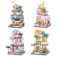 Bloques De Construcción Mini Tienda ToylinX Vistas De La Calle De La Ciudad Regalo De Navidad Y Halloween Para Niños Cultiva El Interés - details 5