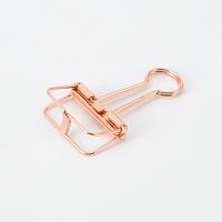 5Pcs Clips De Papel Oro Rosa Para Oficina Y Escuela Suministros De Enlace Para Documentos Y Archivos Clips De Metal Para Bolsas Y Carpetas - details 3