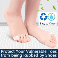 Pexmen 2Pcs Separador De Dedos De Pies Gelado Espaciar Los Dedos De La Pata Aliviar La Presión Y Prevenir Rasguños Herramienta De Cuidado De Los Pies Color Rosa - details 2