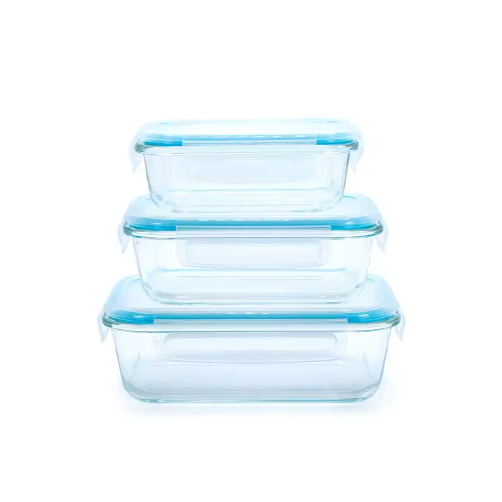 Recipientes de Cristal Herméticos Oryx - Set de 3 Piezas para Almacenaje - 1