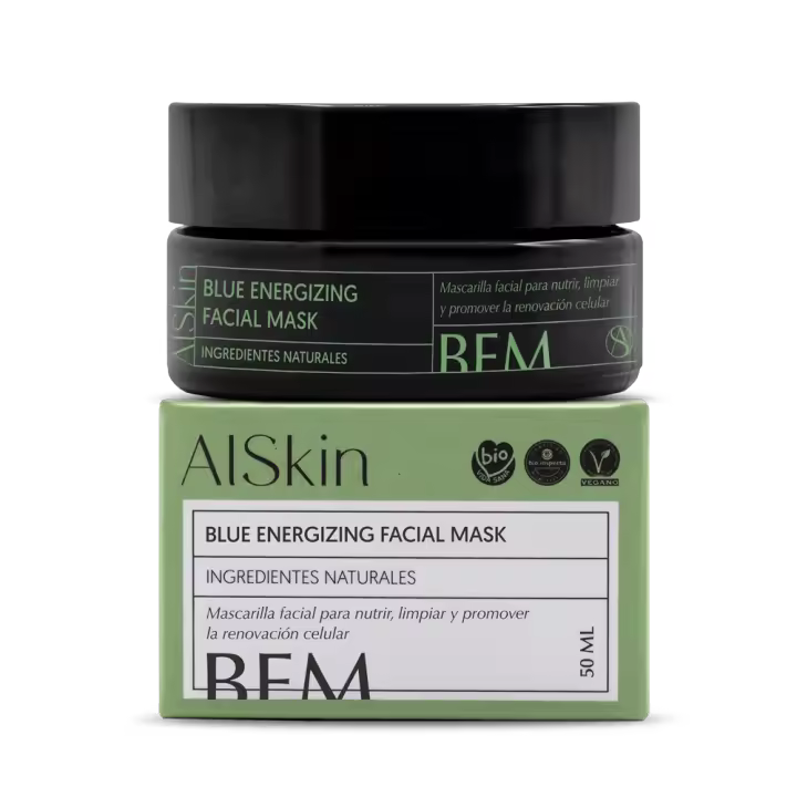Mascarilla Facial Alskin Blue Energizing - Potentes Activos - 50 Ml - 1