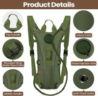 Mochila De Hidratación Deportiva Impermeable De Nylon Con Botella De Agua De 3 Litros Para Senderismo Ciclismo Escalada - details 6