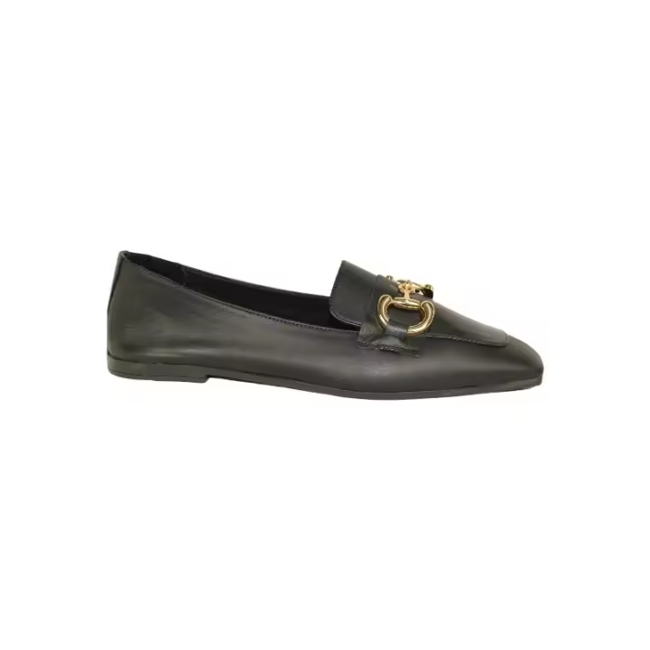 mocasin con punta cuadrada y estribo metal con piso topflex - 1