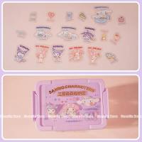 Set De 3 Cajas De Almacenamiento Para Escritorio Sanrio Con Kuromi Cinnamoroll Y My Melody Organizador De Joyería De Tela De Algodón Para Decoración Del Hogar Y Estudio - details 5