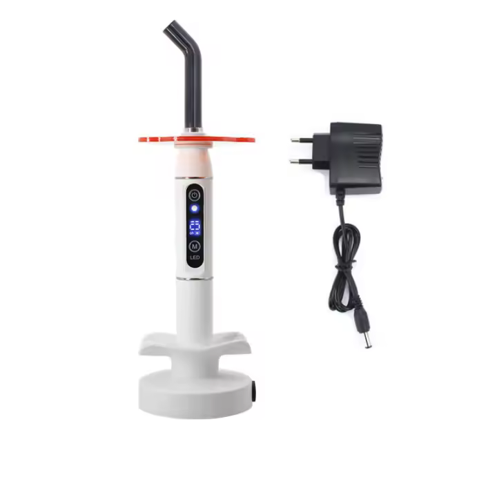 Lámpara Dental Inalámbrica LED Azul Máquina de Curado con Tiempo de Trabajo Ajustable Herramientas Dentales para Irrigación Oral Seguro para Batería - 1