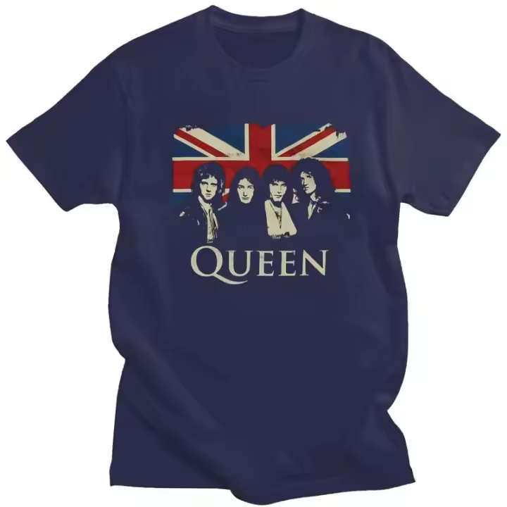 Camiseta De Manga Corta Freddie Mercury Arte De La Band T-Shirt Para Hombres Tees Rock Roll Ajustada Camisetas Transpirables Y Ligeras Para Primavera Y Otoño - 1