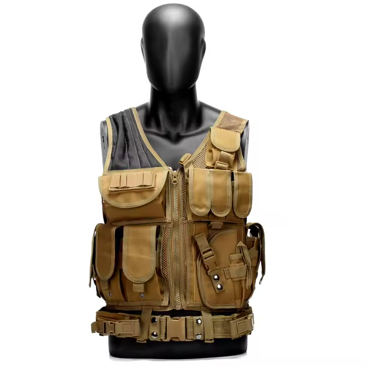 Chaleco Táctico Outdoor, Malla Antibalas, Transpirable, Equipo de Protección. Adecuado para Rol - 1
