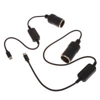 Adaptador Convertidor USB C a Enchufe De Coche 12V Hembra Para Limpiaparabrisas Y Aspiradoras Compatible Con Mainland China - details 6