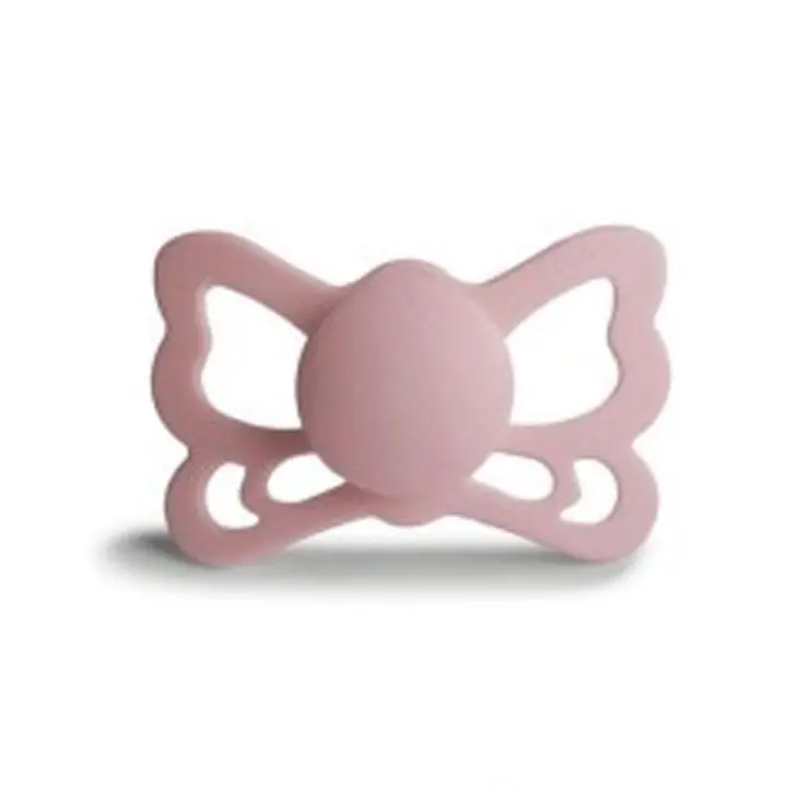 Frigg Chupetes 2 Butterfly Anatómico Blush/Cedar 6m - Diseño de Mariposa 2 Unidades - 1