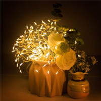 Decoraciones De Navidad Dandelion Fireworks Lamp Luces LED Cadena 200 LEDs Control Remoto 8 Modos Guirnalda De Navidad Multicolor - details 11