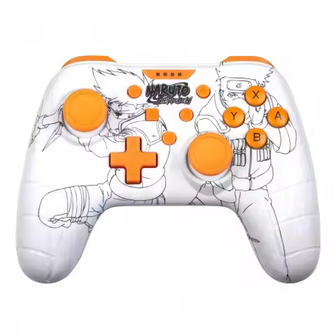 Mando Controlador Konix Naruto Con Cable Switch/Pc Gamepad Blanco - 1