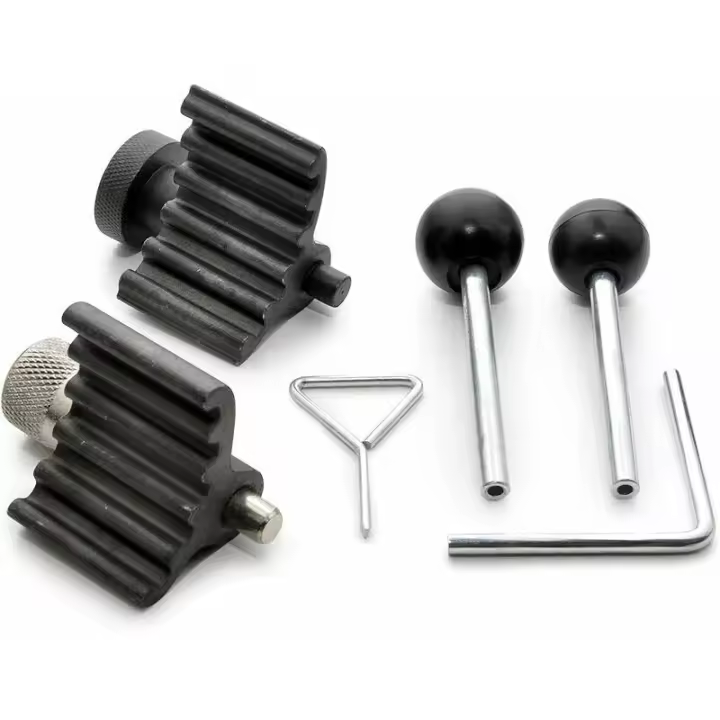 Kit de herramientas de sincronización para Audi Seat Skoda Volkswagen VAG 1.4 1.9 2.0 TDi Bomba de inyector y 1.2 1.6 2.0 TDi Polea de correa con pasador Common Rail T10100 T10050 T20102 T10060A T10115 - 1