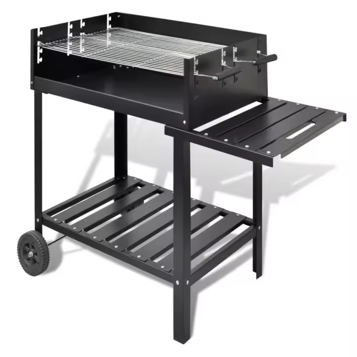 vidaXL Soporte para barbacoa de carbón con 2 ruedas - 1
