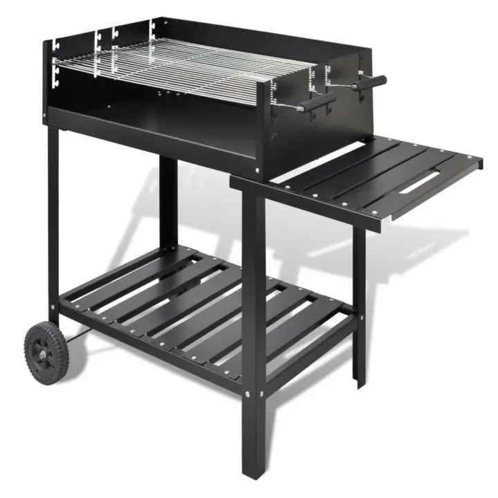vidaXL Soporte para barbacoa de carbón con 2 ruedas - 1