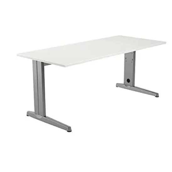 MESA DE METAL ROCADA TAMAÃ‘O DE 200X80 CM COLOR BLANCO - 1