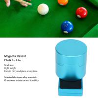 Porta Carboncillo Magnético Para Billar Aluminio Redondo Con Clip Fijo Accesorios De Snooker Portátil Para Juego De Pool - details 1